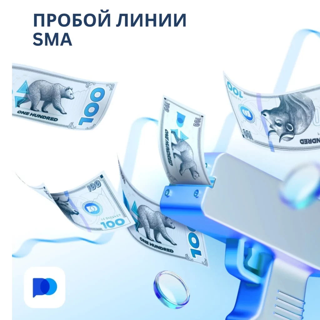 Пробой от линии SMA на Pocket Option.